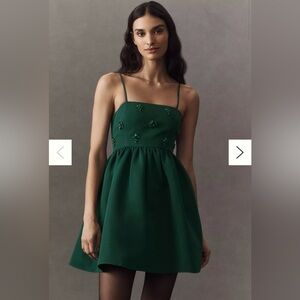 Sachin + Babi Green Floral Mini Dress NWT